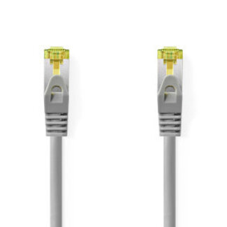 Nedis Cat 8.1 Netwerkkabel | S/FTP | RJ45 Male | RJ45 Male | 2.00 m | Rond | LSZH | Grijs | Label