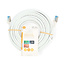 CAT6a netwerkkabel | S/FTP | RJ45 Male | RJ45 Male | 15.0 m | Snagless | Rond | LSZH | Grijs | Label