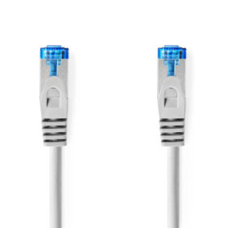 Nedis CAT6a netwerkkabel | S/FTP | RJ45 Male | RJ45 Male | 0.25 m | Snagless | Rond | LSZH | Grijs | Label