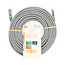 CAT6a netwerkkabel | S/FTP | RJ45 Male | RJ45 Male | 15.0 m | Snagless | Rond | LSZH | Grijs | Label