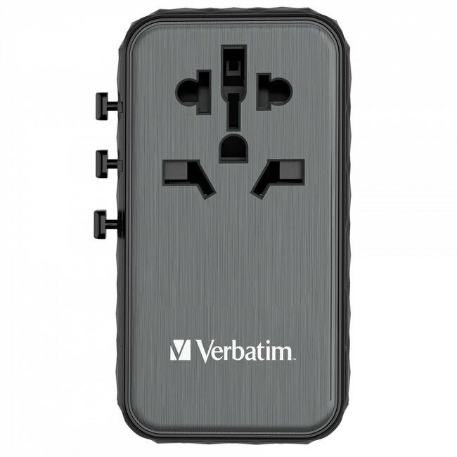Verbatim UTA-06 universele reisadapter | 2x USB-A + 2x USB-C | 100W | GaN