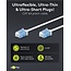 Goobay Ultra-Flexible CAT 6A Patch Cable, Slim, U/UTP, white 2 m