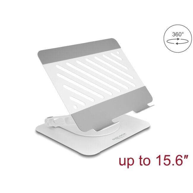 Delock Tablet and Laptop Stand Holder adjustable aluminium - 360° rotateable