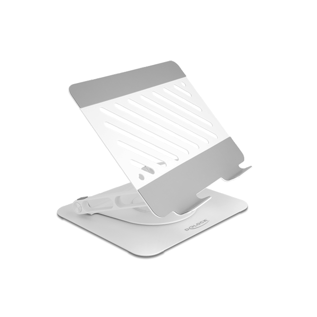 Delock Tablet and Laptop Stand Holder adjustable aluminium - 360° rotateable