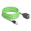 Delock RJ45 Network Extension Cable Cat.6A plug to jack SF/UTP suitable for drag chains PUR (TPU) 5 m green