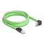 Delock RJ45 Network Cable Cat.6A plug to plug upwards angled SF/UTP suitable for drag chains PUR (TPU) 2 m green