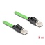 Delock RJ45 Network Cable Cat.6A plug to plug SF/UTP suitable for drag chains PUR (TPU) 5 m green
