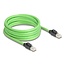 Delock RJ45 Network Cable Cat.6A plug to plug SF/UTP suitable for drag chains PUR (TPU) 5 m green