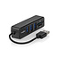 USB-Hub | 1x USB-A | 3x USB A Female | 5-Poorts poort(en) | USB 2.0 | USB Gevoed | SD & MicroSD