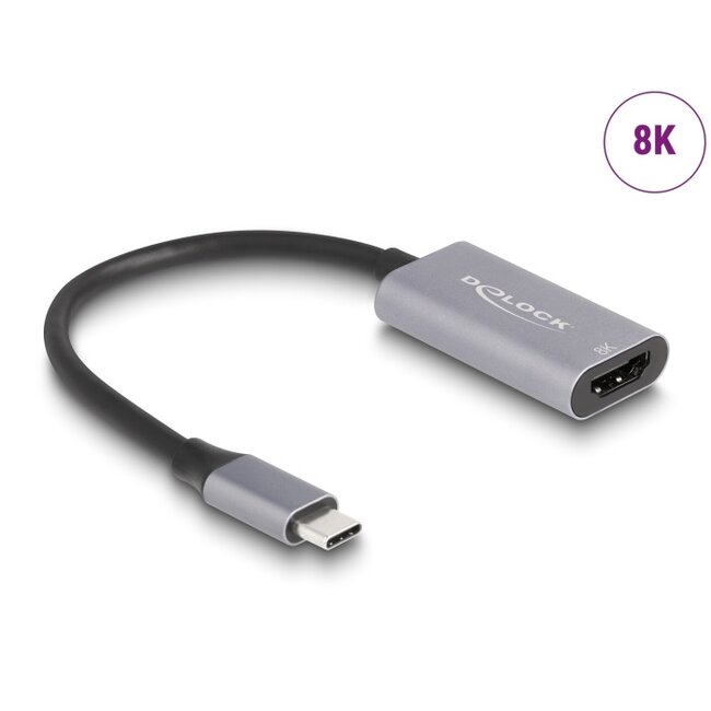 Delock USB Type-C™ Adapter to HDMI (DP Alt Mode) 8K with HDR function aluminium
