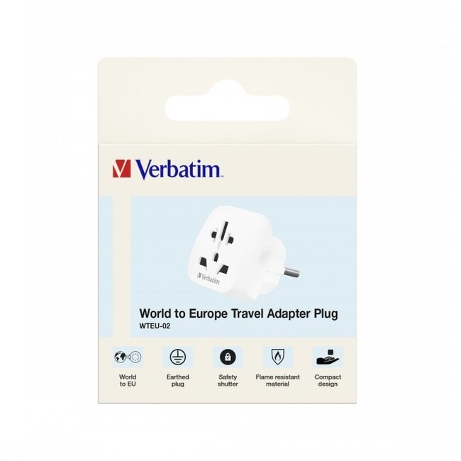 Verbatim WTEU-02 wereld naar Europa adapter