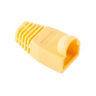 S-Impuls RJ45 netwerkplug huls | kabel tot 6,3mm | 1 stuk | geel