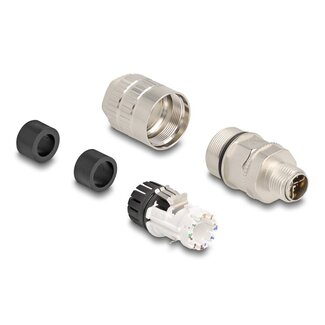 DeLOCK Delock M12 male 8 pin X-coded field assembly Cat.6A