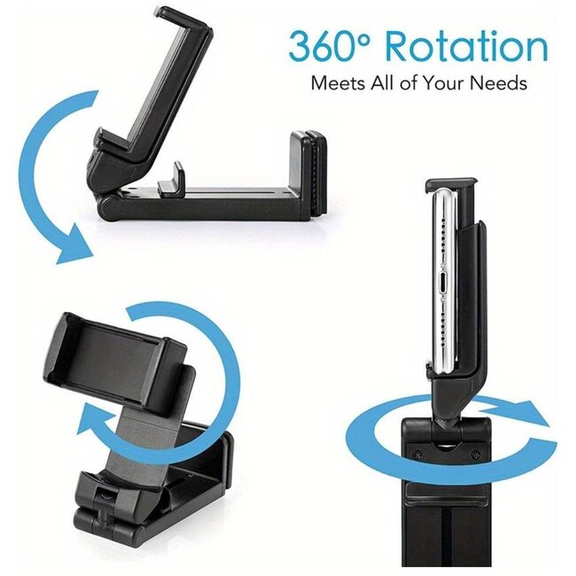 Multifunctionele houder voor smartphones, zwart