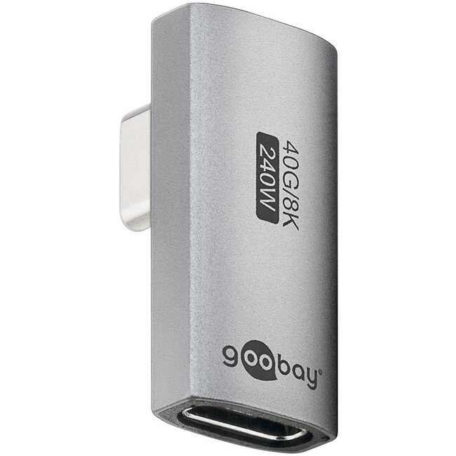 Goobay USB-C™ Adapter Vertical 90° Long, USB4™