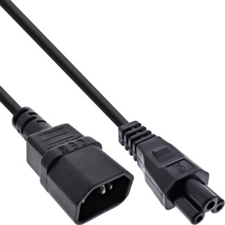 InLine® InLine® Power cable, C14 socket to C5 connector, black, 1m