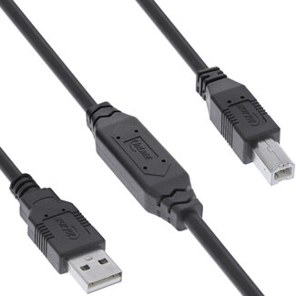 InLine® InLine® USB 2.0 active cable, USB-A male to USB-B male, 12.5m