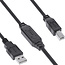 InLine® USB 2.0 active cable, USB-A male to USB-B male, 12.5m