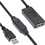 InLine® USB 2.0 active extension, USB-A male/female, 20m