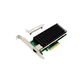 InLine® InLine® 10-Gigabit network card, 1x RJ45 10Gb/s, PCIe x8, incl. low profile slot bracket