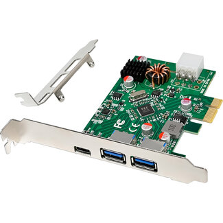 InLine® InLine® 2x USB-A, 1x USB-C 3.2 Gen.1 Host Controller PCIe, PD3.0, 6pin Power