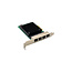InLine® Quad Gigabit network card, 4x RJ45 2.5Gb/s, PCIe x4, incl. low profile bracket
