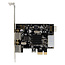 InLine® Interface Card, 2x PS/2, USB header connector, PCIe (PCI-Express)