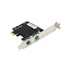 InLine® Interface Card, 2x PS/2, USB header connector, PCIe (PCI-Express)