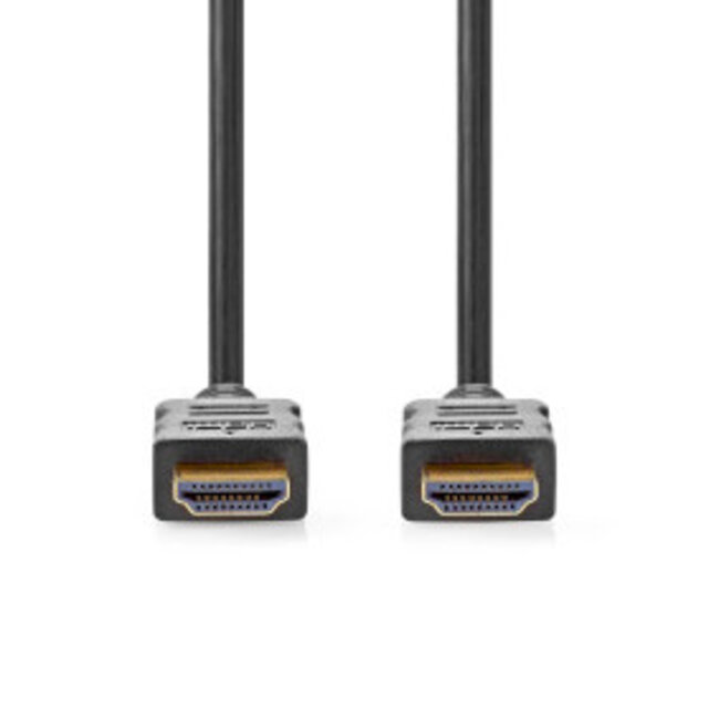 High Speed ​​HDMI™-Kabel met Ethernet | HDMI™ Connector | HDMI™ Connector | 4K@60Hz | ARC | 18 Gbps | 15.0 m | Rond | PVC | Zwart | Label