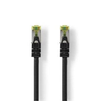 Nedis CAT7 Netwerkkabel | S/FTP | RJ45 Male | RJ45 Male | 5.00 m | Snagless | Rond | LSZH | Zwart | Label