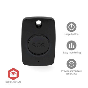 Nedis Smart Home Paniekknop | Zbpb10bk | Zwart