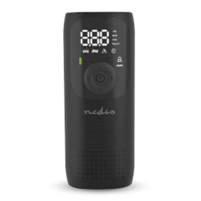 Oplaadbare luchtcompressor | 0.1 - 10.3 Bar | Dunlop-ventiel | Standen: Auto / Motor / Fiets / Bal | Ja | Luchtdruk meter