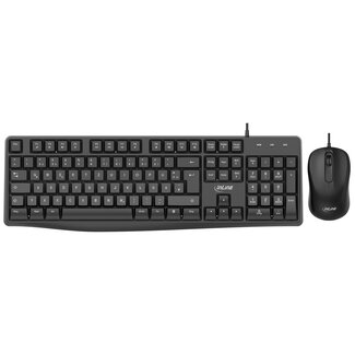 InLine® InLine® Basic Desktop II, keyboard-mouse set, USB cable, standard DE layout, optical 1200dpi, black