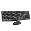 InLine® Basic Desktop II, keyboard-mouse set, USB cable, standard DE layout, optical 1200dpi, black