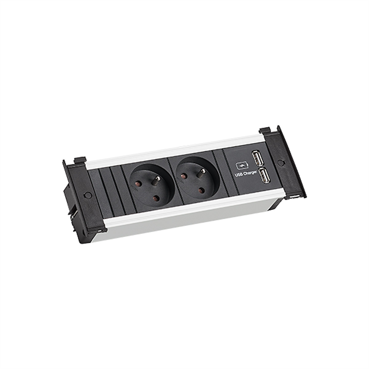 BACHMANN Stopcontact KAPSA S, 2 stopcontacten, UTE, 2 x USB