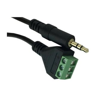 Universal 3,5mm Jack (m) stereo - Terminal Block audiokabel | 0,30 meter