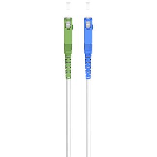 Goobay SC/UPC - SC/APC Simplex FTTH kabel | OS2 | wit | LSZH | 1 meter