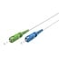 SC/UPC - SC/APC Simplex FTTH kabel | OS2 | wit | LSZH | 5 meter