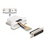 Delock D-Sub 25 pin male to RJ45 female Assembly Kit white