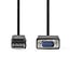 VGA-Kabel | DisplayPort Male | VGA Male | Vernikkeld | Maximale resolutie: 1080p | 1.00 m | Rond | PVC | Zwart | Envelop