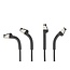 Delock RJ45 Slim Network Cable Cat.6A U/FTP angled black 0.5 m