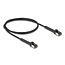 Delock RJ45 Slim Network Cable Cat.6A U/FTP angled black 1 m