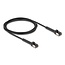 Delock RJ45 Slim Network Cable Cat.8.1 U/FTP angled up to 40 Gbps black 2 m