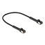 Delock RJ45 Slim Network Cable Cat.8.1 U/FTP angled up to 40 Gbps black 0.25 m