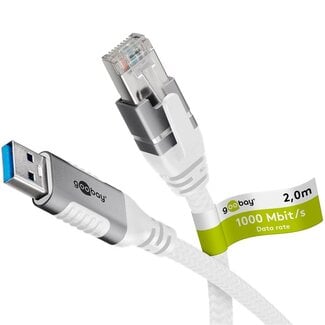 Goobay Goobay USB-A 3.0 to RJ45 Ethernet Cable 2 m