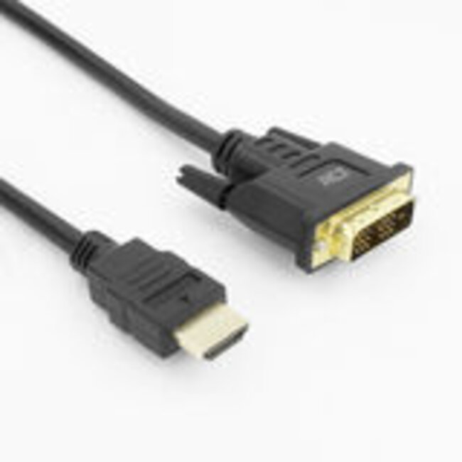 ACT HDMI-A male naar DVI-D male adapterkabel, 5 meter