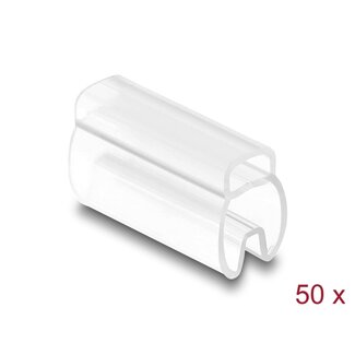 DeLOCK Delock Cable Marker for cable diameter 4 - 7 mm 50 pieces transparent