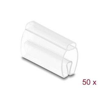 DeLOCK Delock Cable Marker for cable diameter 6 - 10 mm 50 pieces transparent