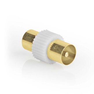 Nedis Nedis IEC (m) - IEC (m) coax koppelstuk | verguld