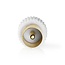 Nedis IEC (m) - IEC (m) coax koppelstuk | verguld